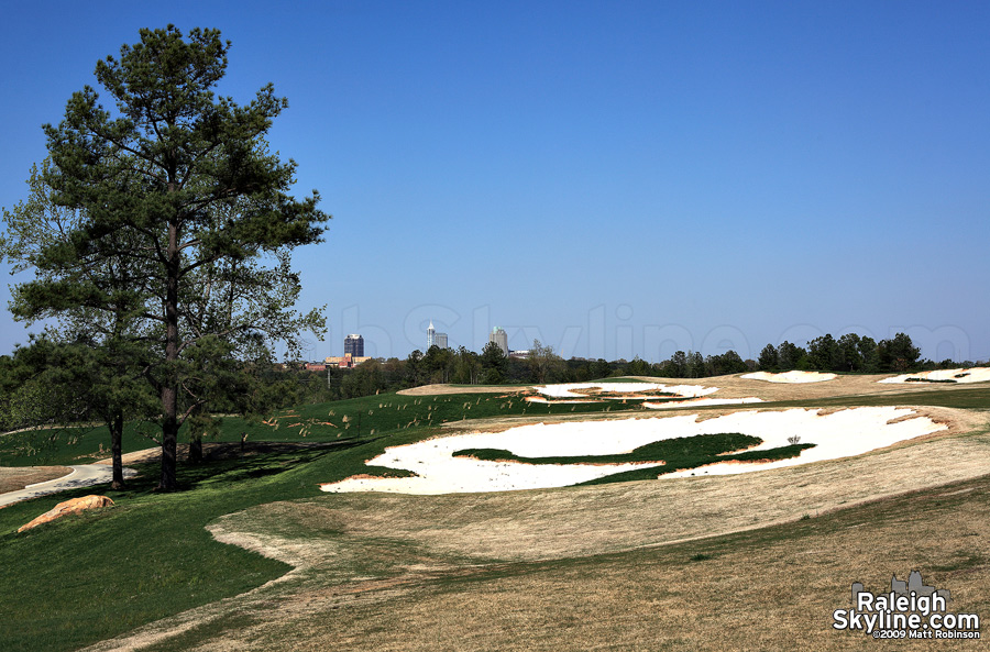 Bunkers on the Lonnie Pool Golf Course, Raleigh