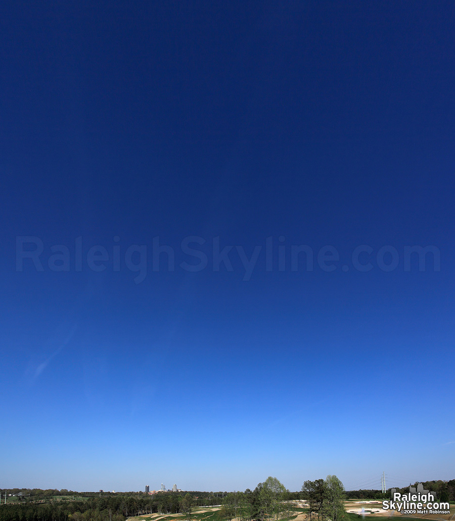 Blue sky from the NCSU Golf course