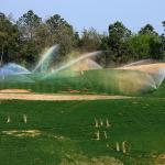 Sprinklers on the course