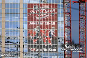 RBC Plaza 2011 NHL All-Star Game Banner