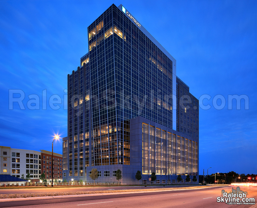 CAPTRUST Tower at night