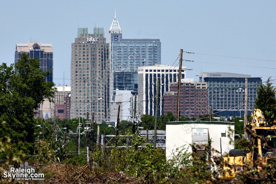 Making way for the new section of Tryon Road