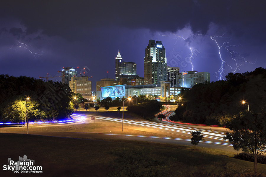 Lightning over Raleigh, NC