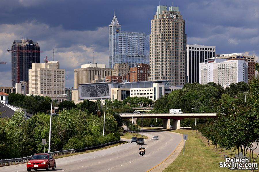 New cranes dot the skyline for the Wake County Courthouse