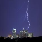 Lightning hits near Raleigh from Raleighview Road