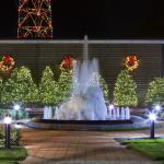 The frozen fountain at WRAL