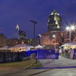 Outside the Raleigh Amphitheater