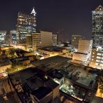 Fisheye over our downtown Raleigh