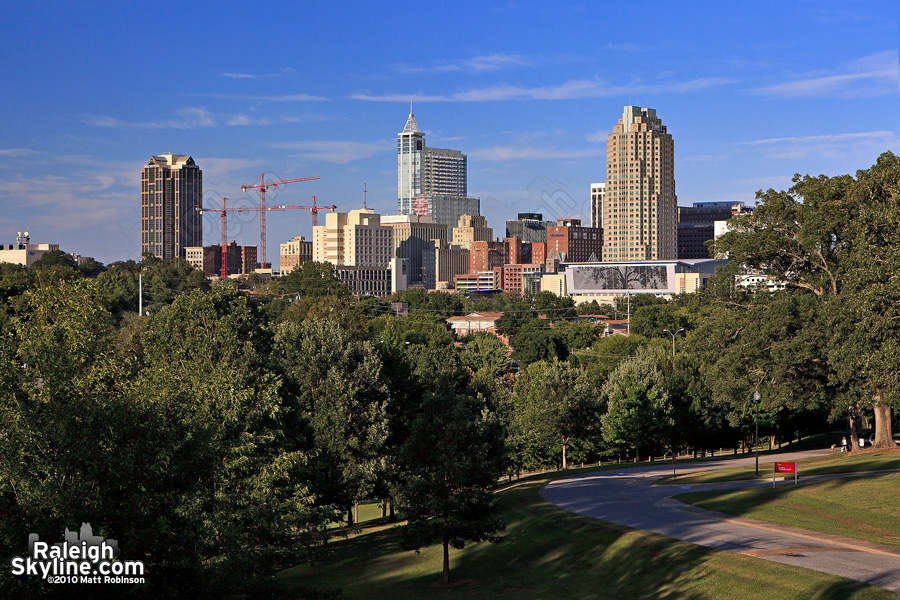 Elevated perspective from Dorothea Dix