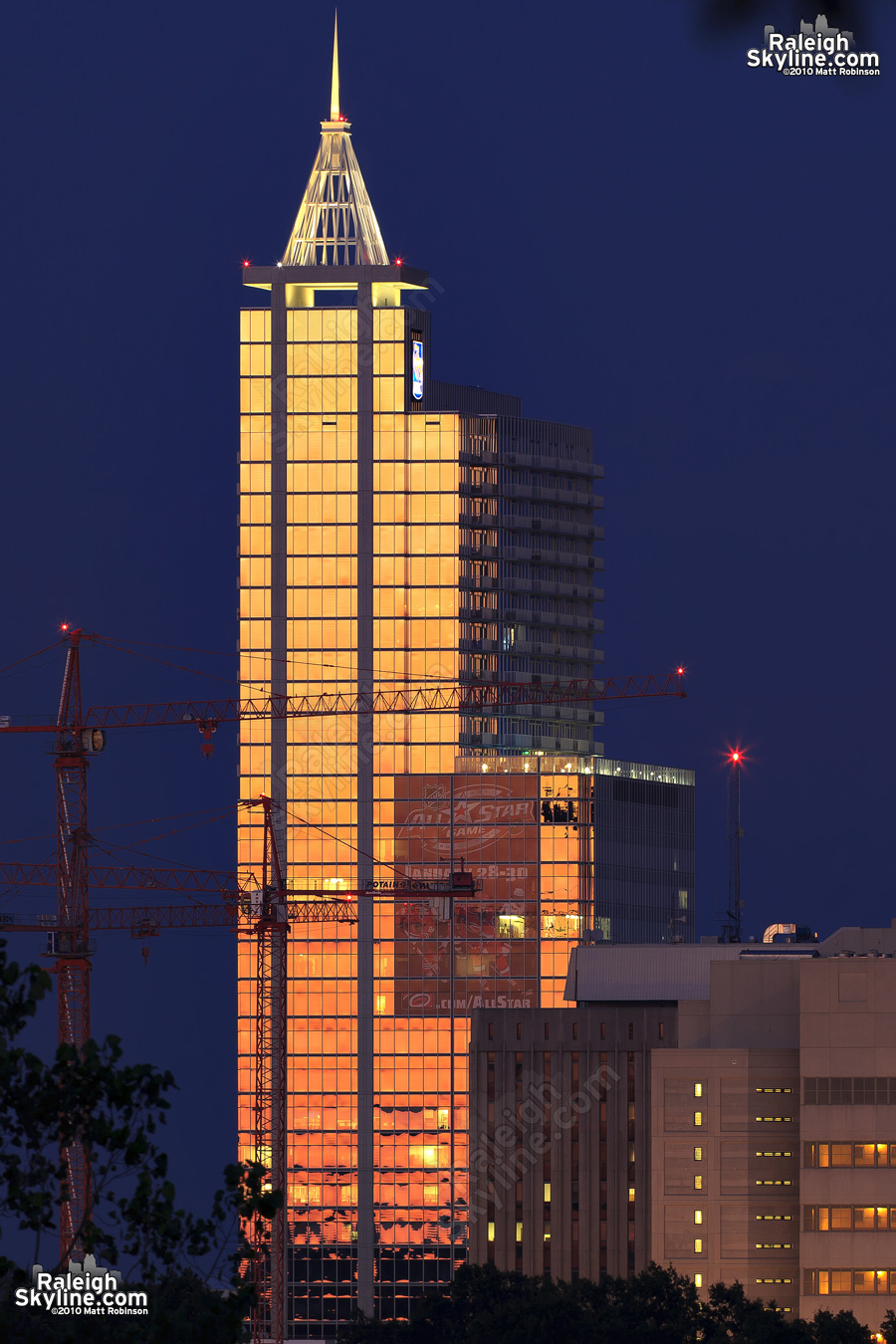 RBC Plaza after sundown Sunset