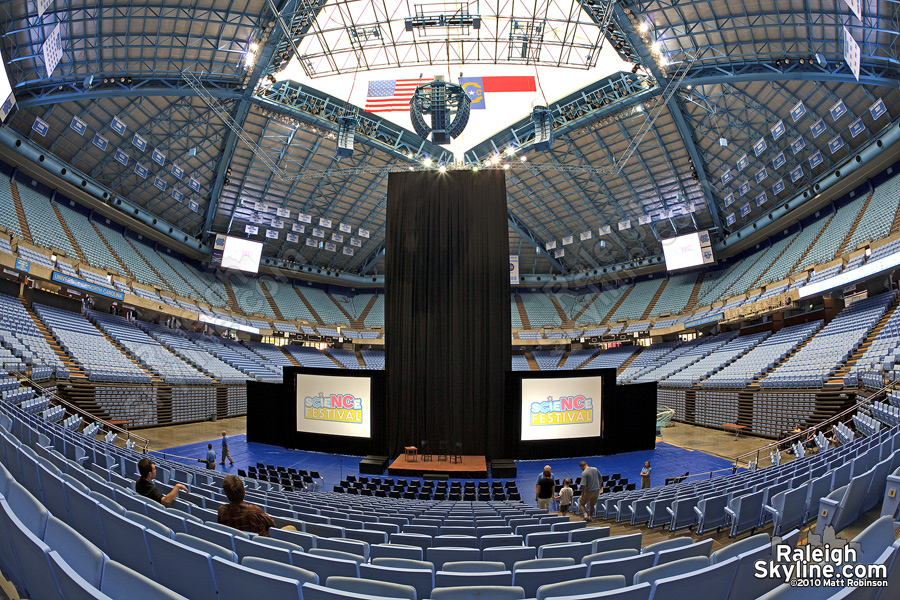 The Dean Dome (Dean Smith Center at UNC-Chapel Hill during NC Science Festival)