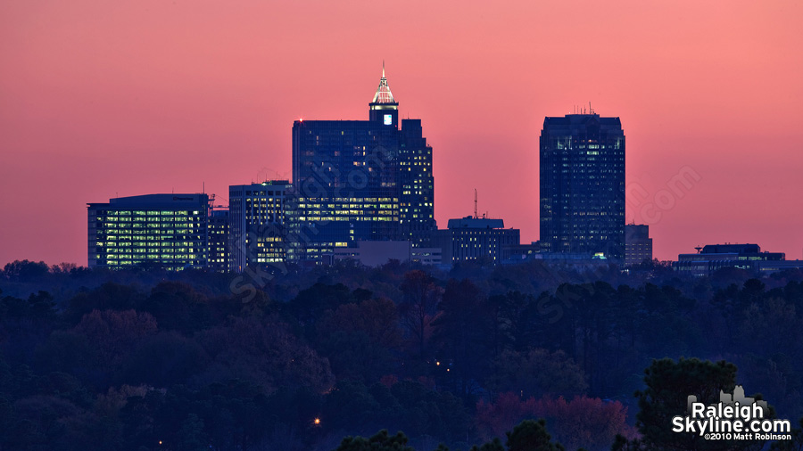 Raleigh Sunset from the Wake Forest Road