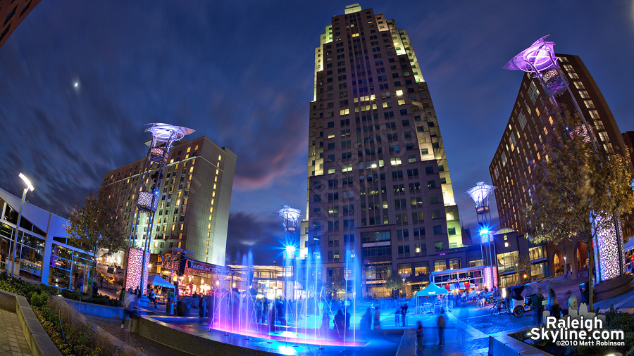 City Plaza after sundown