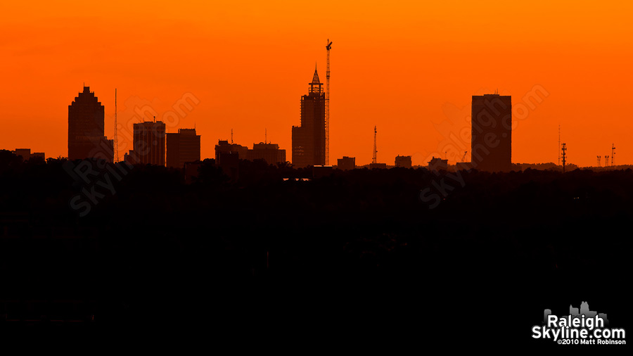 Raleigh Sunset from the east