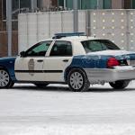 RPD squad car in the winter weather