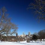 Dix hill was popular again with sledders