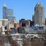 Downtown Raleigh Snow