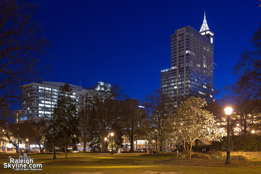 Moore Square at Dusk