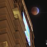 Total Lunar Eclipse with RBC Plaza Balconies