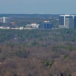 Detail of Raleigh's North Hills with Captrust Tower