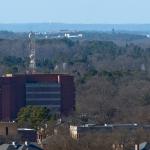 DH Hill Library, Durham Sheraton and the Cary 'fake tree' cell tower?