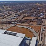 Raleigh Convention Center roof with future auditorium site