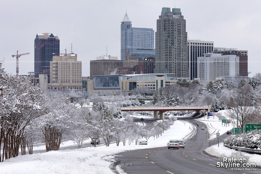 A nearly White Christmas in Raleigh in 2010