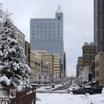 RBC Plaza, snow, Christmas Decorations