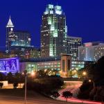 Downtown Raleigh at night