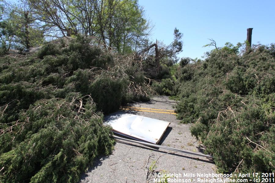 Tornado Damage in Caraleigh Mills