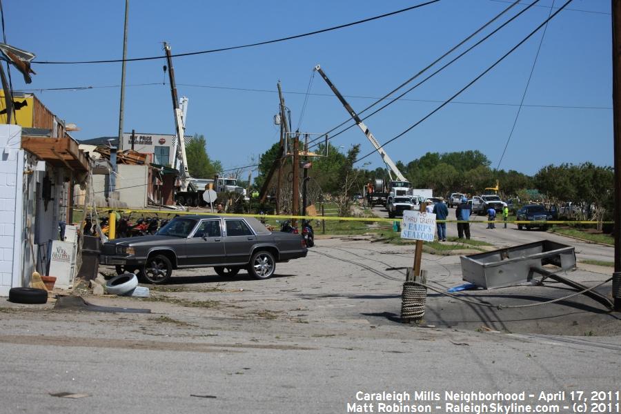 South Saunders street damage