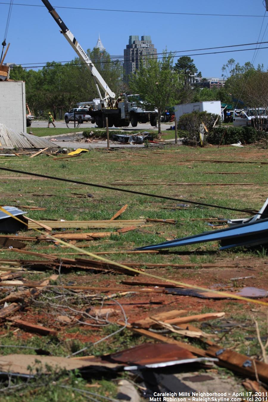 Raleigh Tornado damage