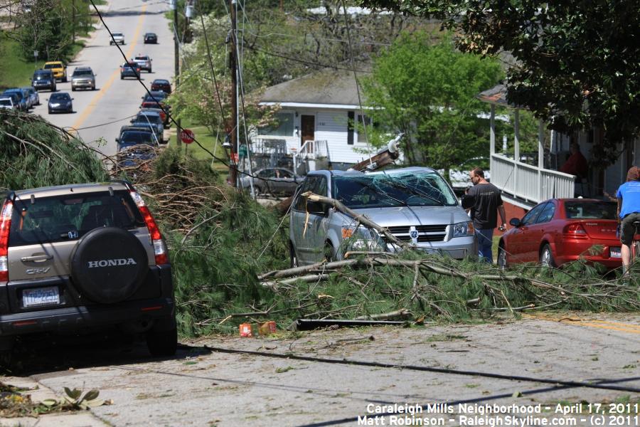 Maywood Ave damage