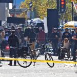 Movie filming on Fayetteville Street in Raleigh