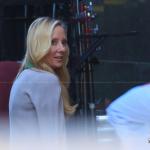 Anne Heche filming in Raleigh, North Carolina