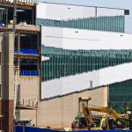 Construction progress on James B. Hunt, Jr. Library on North Carolina State University's Centennial Campus