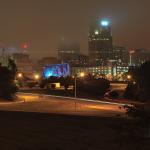 Raleigh Skyline in the clouds