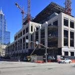 Construction progress on the Wake County Justice Center