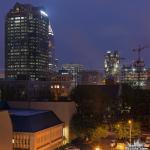 View of the Raleigh skyline from the new Green Square Parking deck