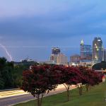 Dusk lightning over Raleigh