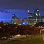 Cloud to ground lightning in Raleigh