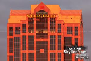 More scenes from Raleigh's Wells Fargo Logo Installation