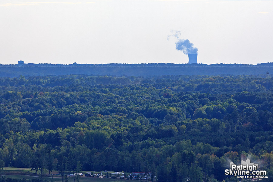 Sharon Harris Nuclear Plant scene from the roof