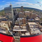 Fisheye view of Downtown Raleigh