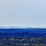 Downtown Durham is visible from Downtown Raleigh, 21 miles as the crow flies