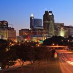 Downtown Raleigh Skyline at sunrise