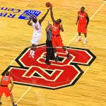 Tip-off against number 1 ranked Syracuse