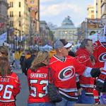 Canes fans on Fayetteville Street