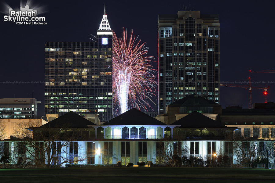 Fireworks during the NHL All Star Game weekend celebration