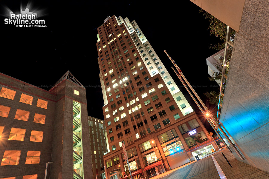 Downtown Raleigh at night